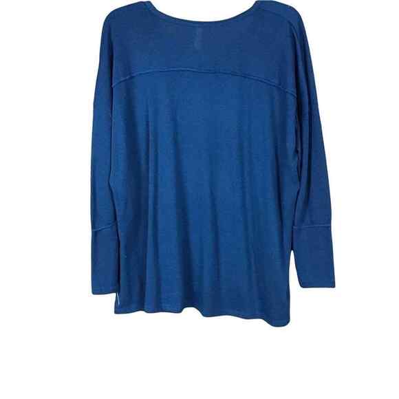 Forgotten Grace Womens XS Blue Thermal Long Sleeve Tee Soft Stretch Casual NWOT - Picture 16 of 16